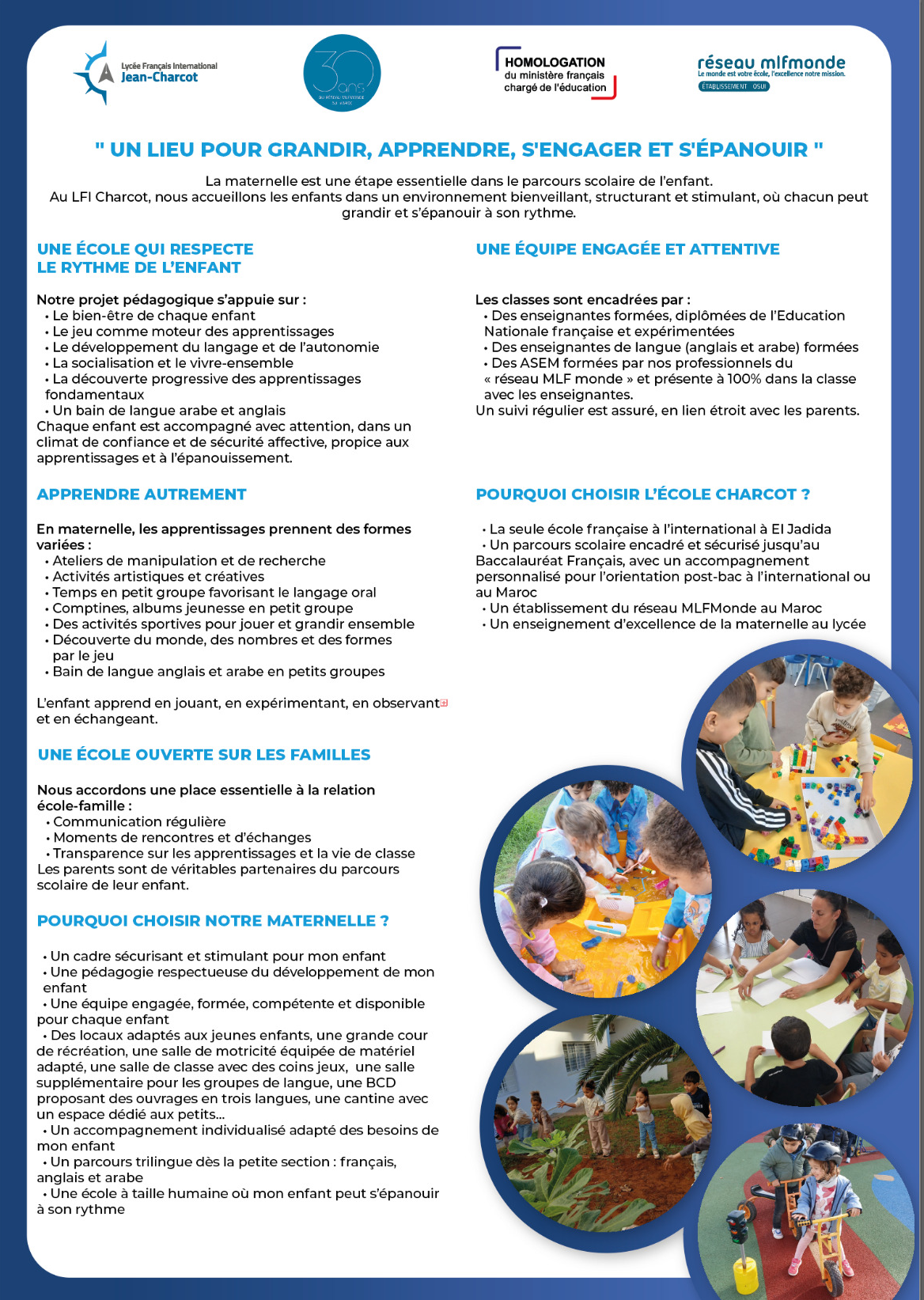 Plaquette maternelle verso